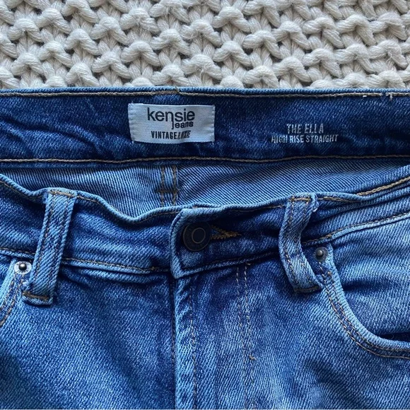 Kensie vintage luxe “the Ella” high rise straight dark jeans - Picture 2 of 5